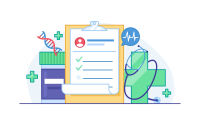 Medical Checkup Vector Illustration