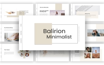 Modèle de présentation des lignes directrices de la marque Balirion