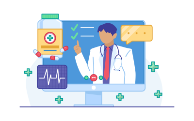 Telemedicine Vector Illustration