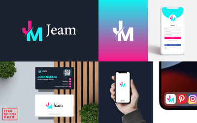 Diseño de logotipo empresarial premium y diseño de tarjetas de presentación. v11