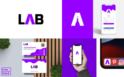Diseño de logotipo empresarial premium y diseño de tarjetas de presentación. v8