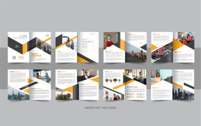 16-seitiges Unternehmensprofil-Broschürendesign