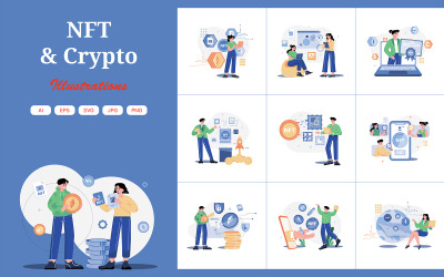 M473_NFT &amp;amp; Crypto Illustration Pack
