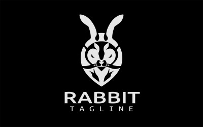 Rabbit Viking logó sablon V1