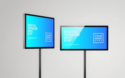 Шаблон макета цифровой вывески V2