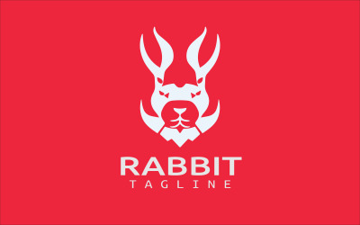 Szablon logo królika Wikinga V2