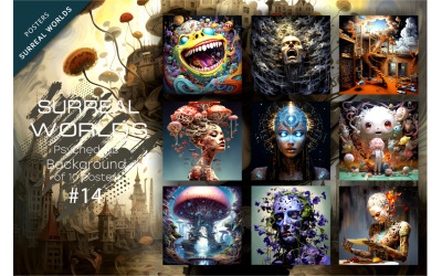 Bundle Surreal worlds 14. Psykedeliskt.