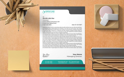 Lettre d&amp;#39;entreprise A4 Corporate_180