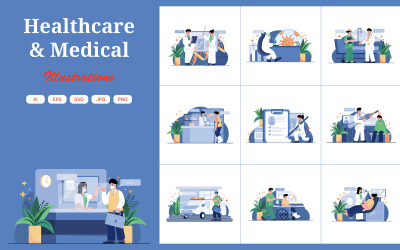 M461_Healthcare &amp;amp; Medical Illustrations