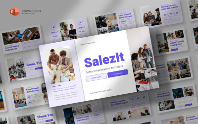 Salezit - Modèle Powerpoint de marketing commercial