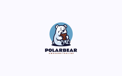 Eisbär-Maskottchen-Cartoon-Logo 1