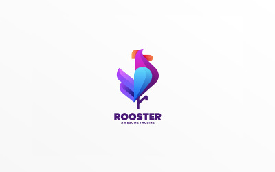 Rooster Gradient Colorful Logo 5
