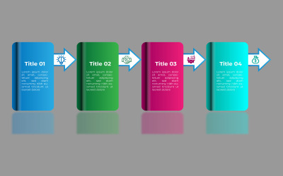 Design de elemento infográfico de negócios de estilo quadrado.
