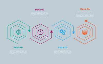 Design de infográfico vetorial estilo polígono de estoque.