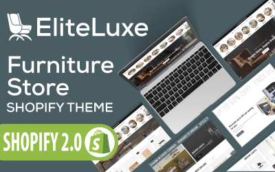EliteLuxe — современная интерьерная мебель и домашний декор Shopify тема