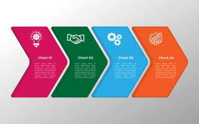 Modelo de elemento infográfico eps vetorial de negócios simples.