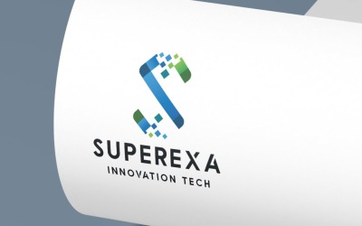 Superexa-Buchstabe S-Logo-Vorlage