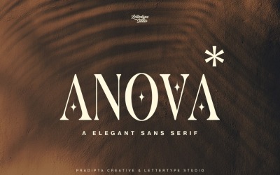 Anova — элегантный и современный шрифт с засечками