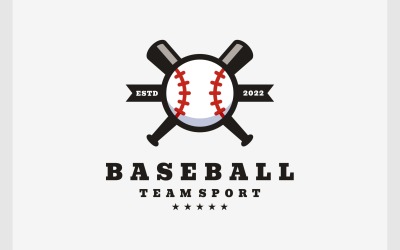 Baseball Sport Vintage Retro Logotyp