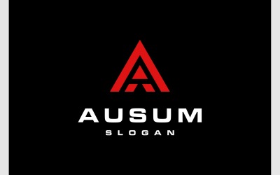 Buchstabe A anfängliches einfaches Monogramm-Logo