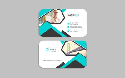 Creativo y moderno: diseño de plantilla de tarjeta de visita