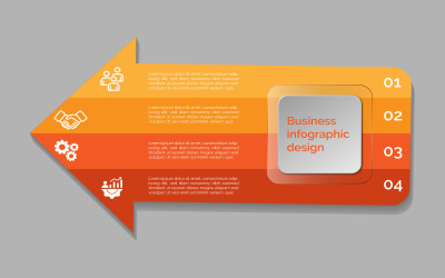 Design de elemento infográfico de estatística vetorial de estilo quadrado.