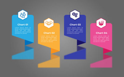 Design de infográfico de negócios de estilo quadrado vetorial eps.