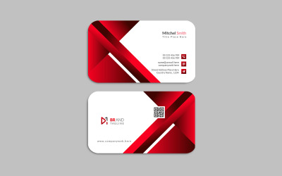 Kreative und moderne Designvorlage für Visitenkarten – Corporate Identity