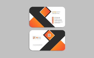 Kreative und moderne Designvorlage für Visitenkarten – Corporate Identity