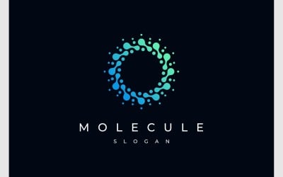Logotipo Molecular Circular da Molécula Círculo