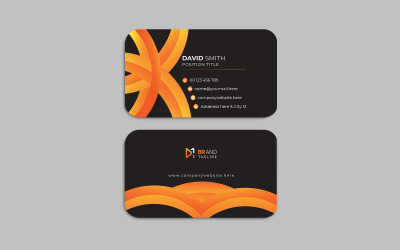 Clean and modern business card template design - corporate identity