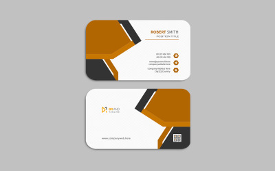 Plantilla de diseño de tarjeta de visita limpia y moderna
