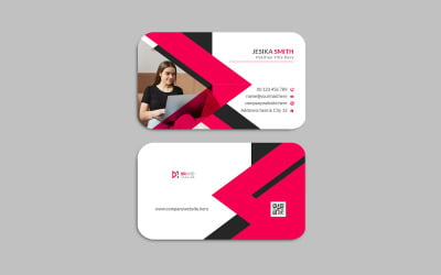 Simple and clean modern business card template design - corporate identity