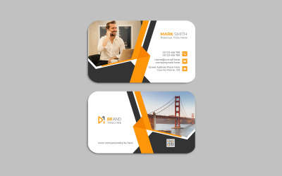 Simple and clean visiting card design - corporate identity