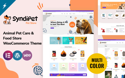 Syndipet - motyw WooCommerce dla sklepu z karmą dla zwierząt i sklepem z karmą dla zwierząt