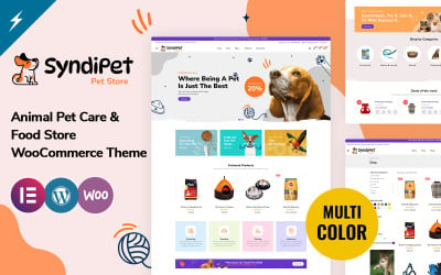 Syndipet — тема WooCommerce по уходу за домашними животными и магазину кормов для домашних животных