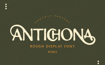 Antichona - Grobe Sans-Schriftart