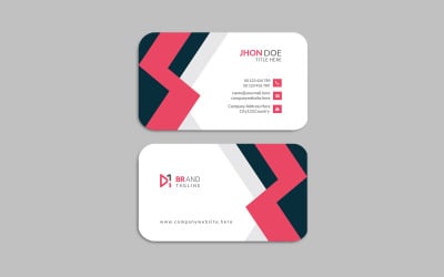 Clean and minimal professional business card design template