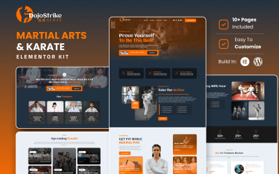Dojostrike - Martial Arts Club en Trainer Elementor-kit