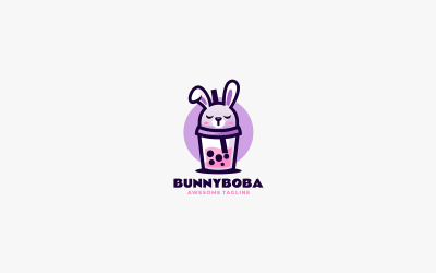 Tavşan Boba Maskot Karikatür Logosu