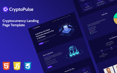 CryptoPulse - Kripto Açılış Sayfası Şablonu