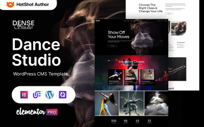 Dense Studio — тема WordPress Elementor для танцевальной студии и академии