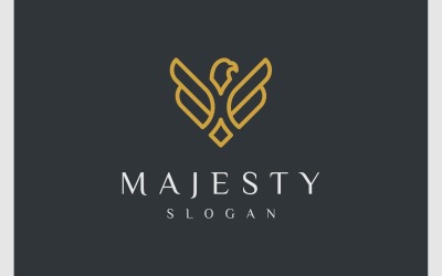 Eagle Hawk Falcon Luxury Elegant Logo