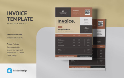 Faktura PSD Design Template Vol 016