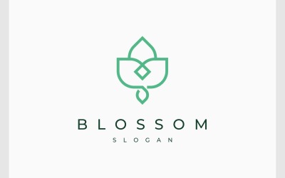 Fleur Fleur Feuille Tulipe Relax Logo