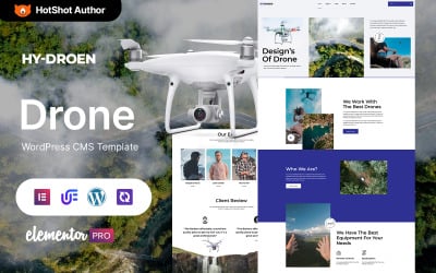 Hydroen – Drone Startup und Copter WordPress Elementor Theme