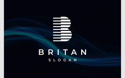 Logotipo de monograma moderno de letra B