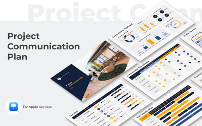Modello di presentazione keynote del piano di comunicazione del progetto