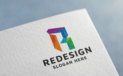 Przeprojektuj literę R Logo Temp