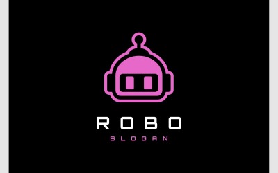 Logo de la machine Cyborg à tête de robot